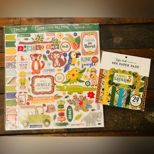 LARGE Chipboard Sticker Set & Paper Pad